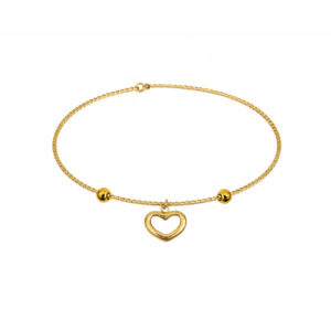 Golden Heart Drop Bracelet