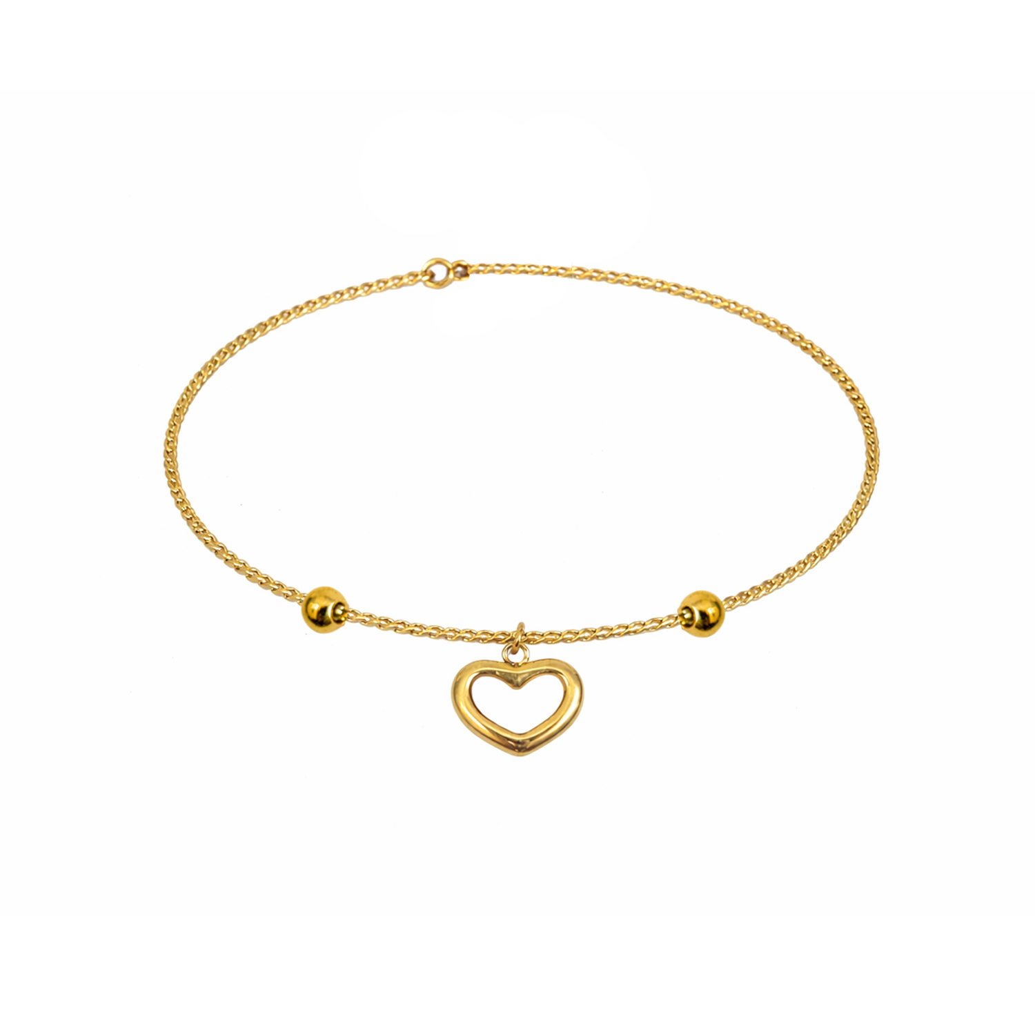 Golden Heart Drop Bracelet - Image 1