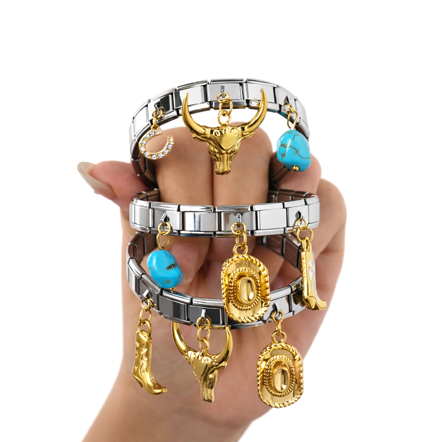 Desert Gold Charm Stack - Image 2
