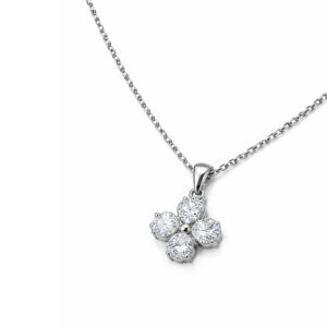 Crystal Bloom Flower Necklace - Image 2