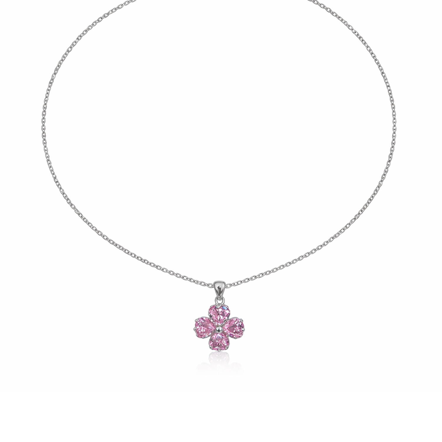 Crystal Bloom Flower Necklace - Image 5