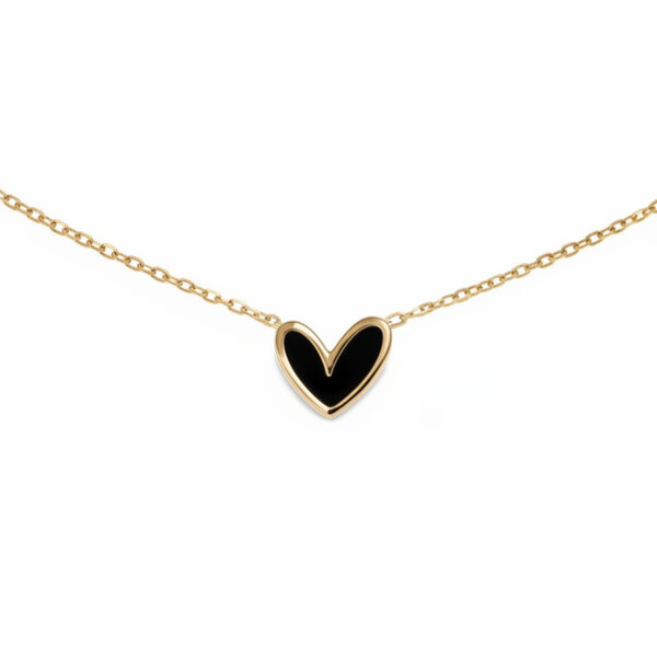 Midnight Heart Necklace