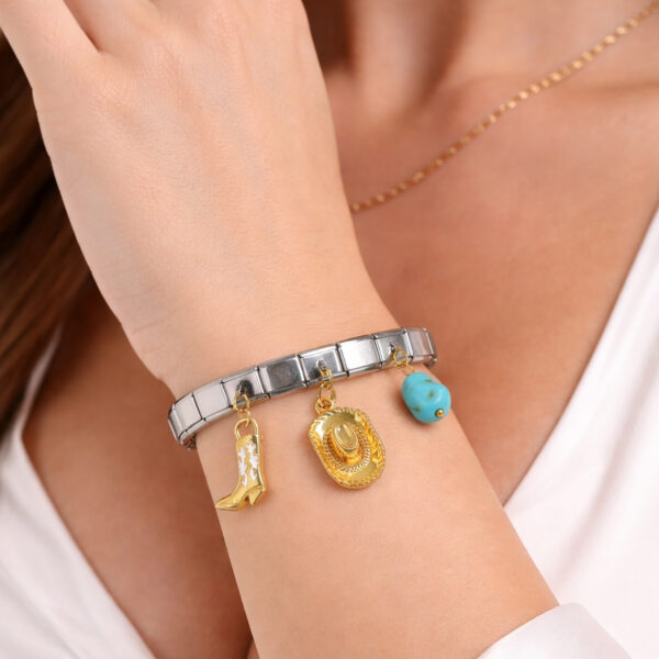Desert Gold Charm Stack