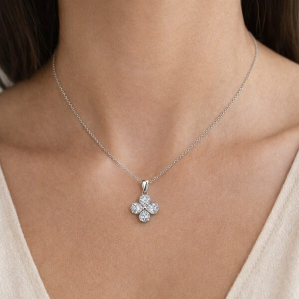 Crystal Bloom Flower Necklace