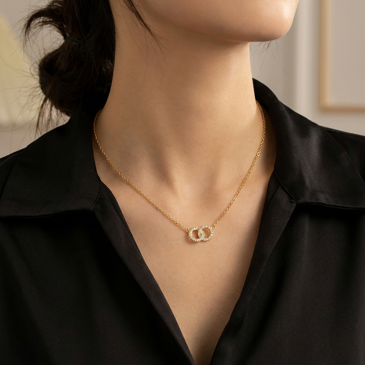 Eternal Spark Gold Necklace - Image 3