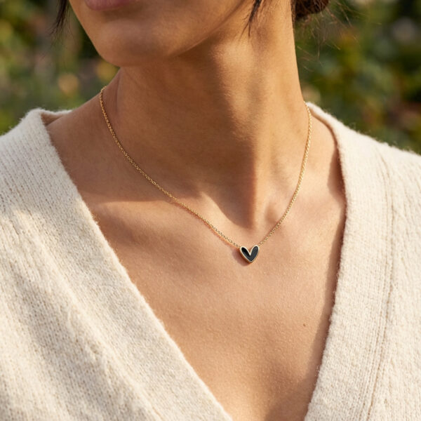 Midnight Heart Necklace