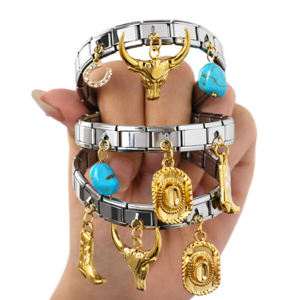 Desert Gold Charm Stack