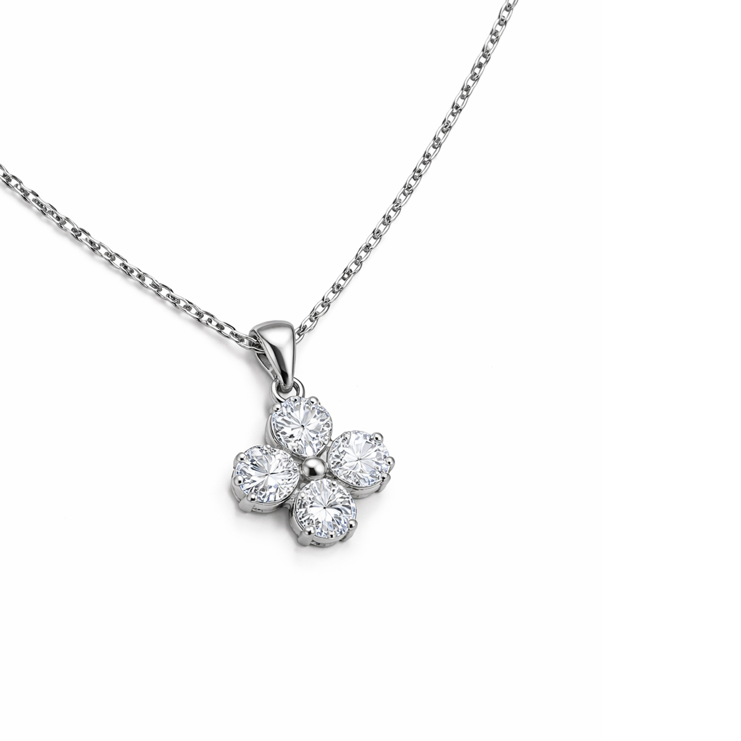 Crystal Bloom Flower Necklace - Image 4